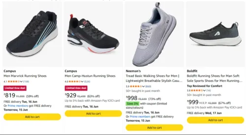 Image of Campus Men's Shoes upto 73% discount 