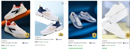 Image of Campus Men's sneakers at minimum 75% Discount