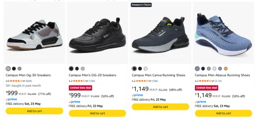 Image of Campus Men's Sneakers Up to 70% Discount