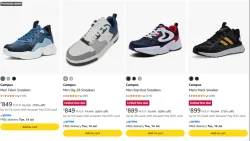 Campus Mens sneakers upto 73% discount 