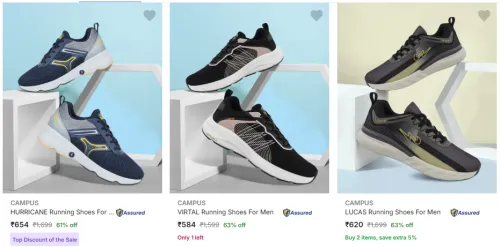 Image of Campus Men’s Sports Shoes @ Minimum 60% Discount