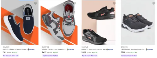 Image of Campus Men’s Sports Shoes upto 69% Discount
