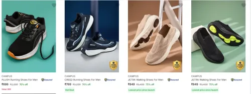 Image of Campus Men’s Sports Shoes at minimum 70% Discount