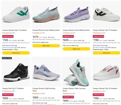 Campus Shoes at minimum 74% Discount