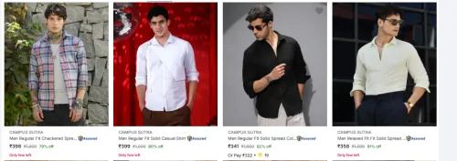 Image of CAMPUS SUTRA Casual Shirts at minimum 79% Discount