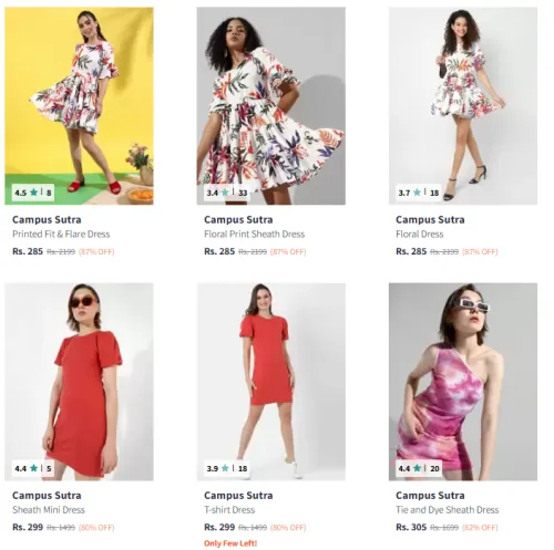 Image of Campus Sutra Dresses Starting at ₹285 