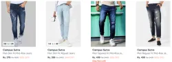 Campus Sutra Mens Jeans at Minimum 80% Discount