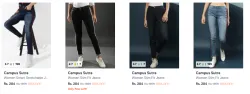 Campus Sutra Womens jeans Up to 85% Discount