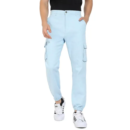 Image of Campus Sutra Men Mid Rise Cargo Pants