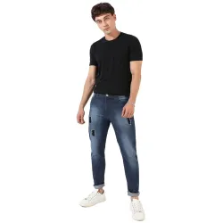 Campus Sutra Mens Regular Fit Mid Rise Classic Denim Jeans