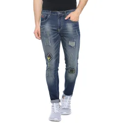Campus Sutra Men's Regular Jeans (CT21JN_SHDAP_M_PLN_DBU_32_Dark Blue