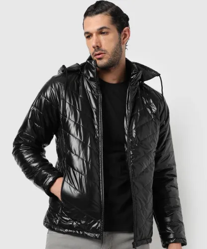 Image of CAMPUS SUTRA Men Solid Casual Jacket