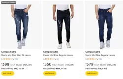 Campus Sutra Mens Jeans Starting @ ₹398