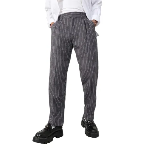Image of Campus Sutra Men's Tailored Casual Pants