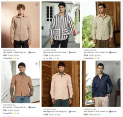 Campus Sutra Mens Trendy Shirts Starting at ₹361