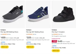 Campus Sutra Shoes at Minimum 70% Discount