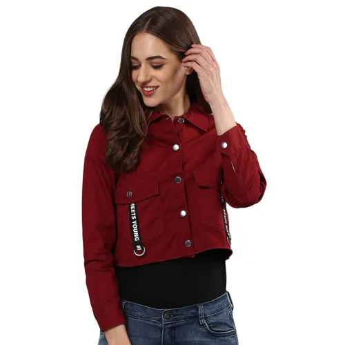 Image of Campus Sutra Women's Hooded Neck Jacket