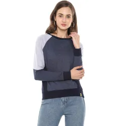 Campus Sutra Womens Cotton Crew Neck Sweatshirt