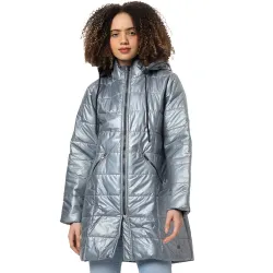 Campus Sutra Womens Polyester Blend Standard Length Jacket
