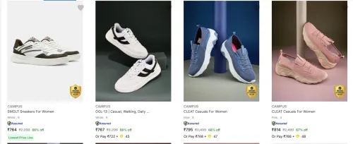 Image of Campus Women's Casual Shoes at minimum 60% Discount