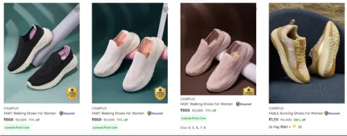 Image of Campus Women's Sports Shoes upto 71% Discount