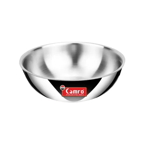 Image of Camro Triply Artisian Tasla Kadhai 1.2 liters Capacity Stainless Steel