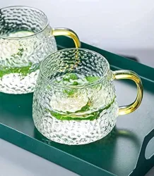 Can Shape Glass Cup with Wooden Lid & Glass Straw