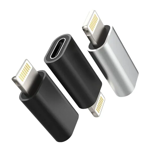Image of C & E Type-C to Lightning Adapter – 3 Pack