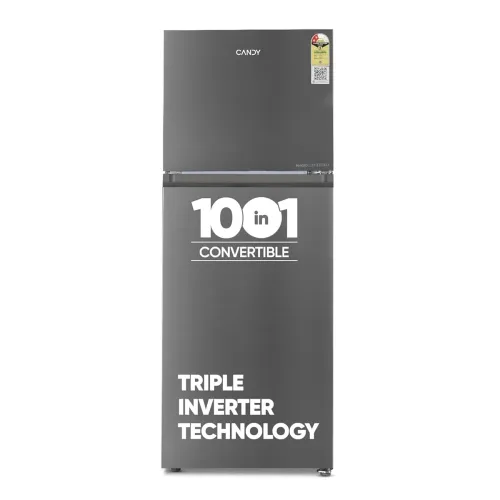 Image of Candy 328L Convertible Double Door Refrigerator (CDD3532MS)