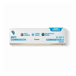 Candy 1.5 Ton 5 Star Split AC (5 in 1 Convertible, Aqua Clean, Inverter technology, 100% Copper, CS18EP5N-INV))