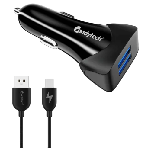Image of Candytech 3A Dual USB Car Charger (2Ports)