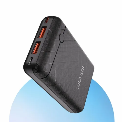 Image of Candytech PB3C2 10k Mah 22.5W PDQC Compact Powerbank 18W Fast Charging Input via a Type-C Port