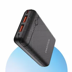 Candytech PB3C2 10k Mah 22.5W PDQC Compact Powerbank 18W Fast Charging Input via a Type-C Port