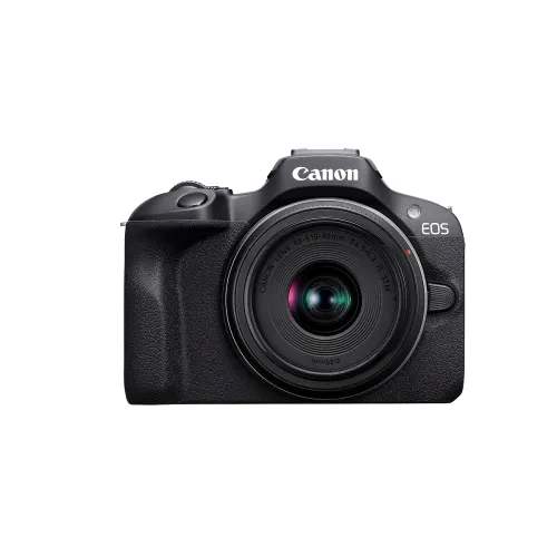 Image of Canon EOS R100 Mirrorless Camera with 18-45mm Lens, Black