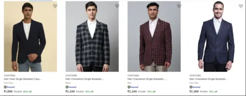 Image of CANTABIL men's blazar up to 70% Discount 