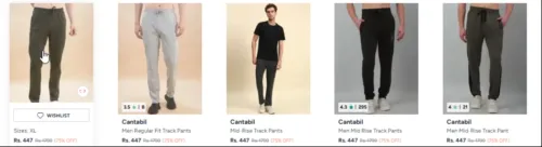 Image of Cantabil men's trackpant up to 75% Discount 