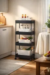 Cantus 4 Compartments Plastic Trolley