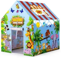 cantus Tent House 10 year kids toys Jungle tent house for boys and girls(Big Size) (Multicolor)