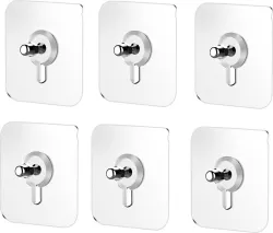 CANWAY Adhesive Nail Wall Hooks (Pack of 6)