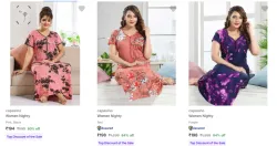 capasino Women Nighty Starting @ ₹194
