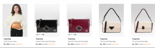 Image of Caprese Compact Vanity Bag at minimum 80% Discount