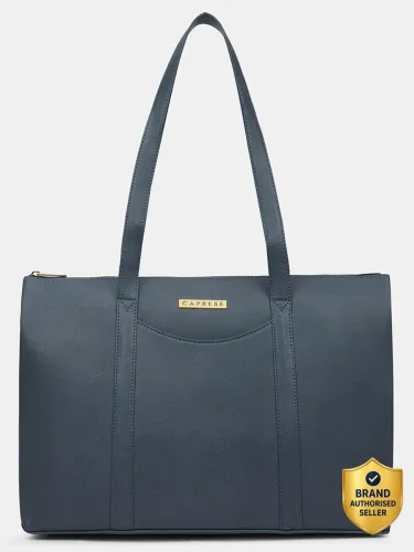 Image of Caprese Basil Tote Large Navy Blue Bag for Women Shoulder Bag (