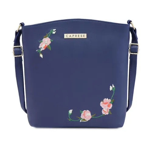 Image of Caprese Elsy Large Floral Embroidered Handbag