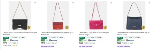 Image of Caprese Handbags & Clutches at minimum 90% Discount