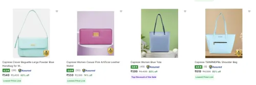 Image of Caprese Handbags & Clutches upto 90% Discount