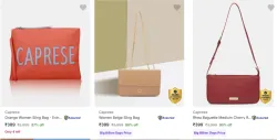 Caprese Handbags & Clutches upto 90% Discount