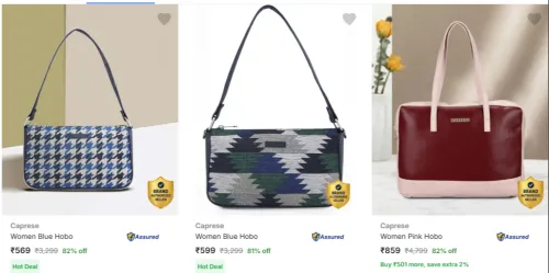 Image of Caprese Handbags Minimum 80% Discount 