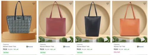 Image of Caprese Handbags upto 80% Discount