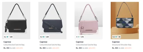 Image of Caprese Handbags upto 85% Discount
