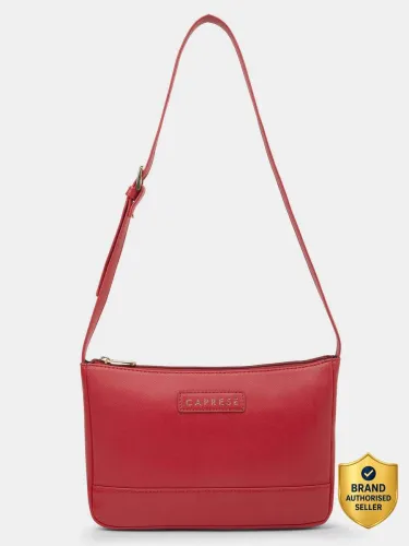 Image of Caprese Jena Baguette Medium Red Handbag 
